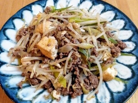 ♪こく旨＊もやしと挽き肉炒め♡焼き肉のたれ味♪